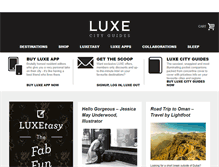Tablet Screenshot of luxetasy.com